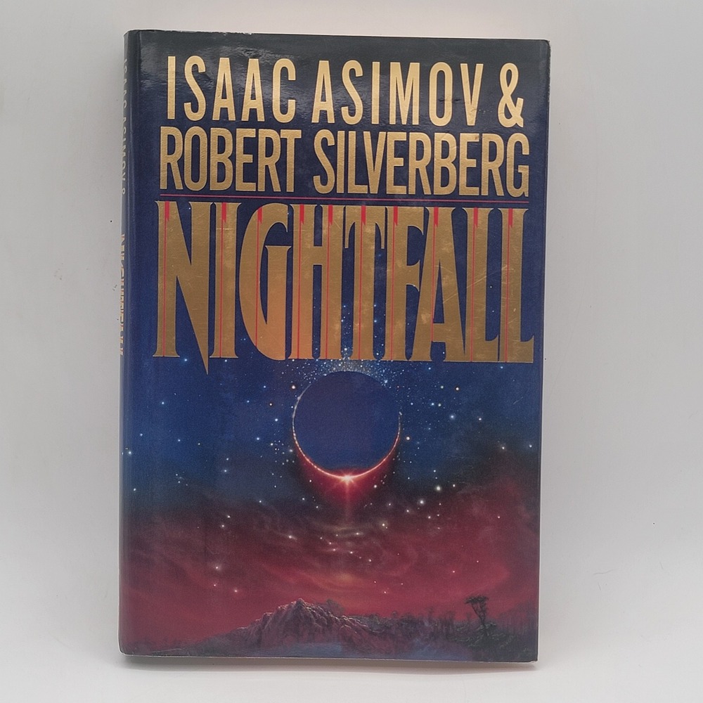 Isaac Asimov & Robert Silverberg Nightfall Hardcover 1990‎ Doubleday Sci-Fi Good
